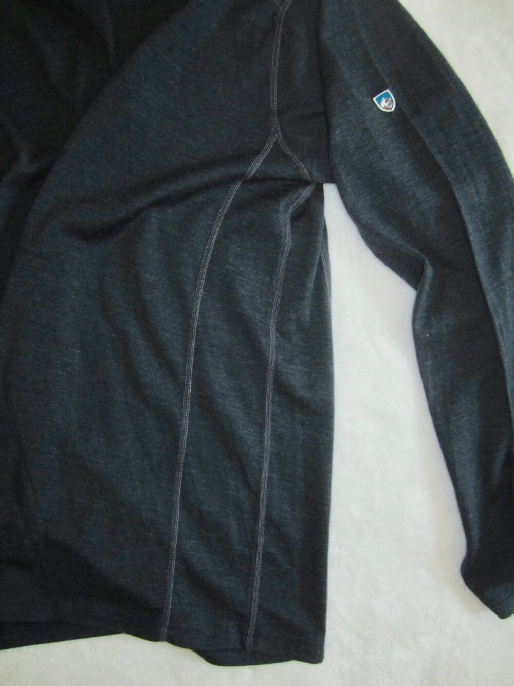 KUHL 100% Merino Wool Crewneck Long Sleeve Base Layer Shirt Men's Large - Picture 5 of 9